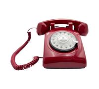 Jiangbered Livre Audio, Téléphone Rétro Interactif, Enregistreur de, Machine à Penser En Polypropylène, Idéal pour Les Fêtes, Rouge