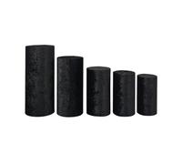 Jiangbered Lot de 5 Pieds Cylindriques, élégants Pieds Cylindriques pour Classes de Maternelle, Noir