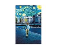 JIANGDANPPBEM Midnight in Paris Poster Deco Motif Décoration de l'espace Définissez votre style 40 x 60 cm Sans cadre Minuit à Paris