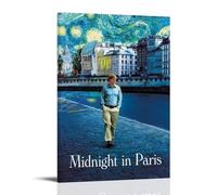 JIANGDANPPBEM Poster de minuit à Paris DecoMotif Affiches Décorez votre espace Définissez votre style Cadre 50 x 75 cm