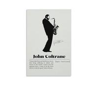 JIANGHA Poster sur toile John Coltrane - Décoration de chambre à coucher, bureau, Saint-Valentin, anniversaire, sans cadre - 30 x 45 cm