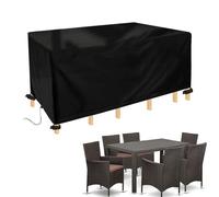 Jianghu Art Grande Bache de Protection Exterieur Salon de Jardin 280x120x85cm Housse Salon Jardin, 600D Housse de Meubles de Patio imperméable