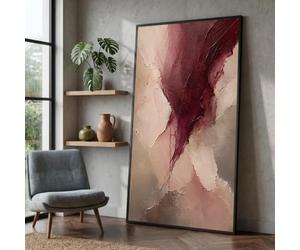 Jianghu Art Tableau abstrait moderne sur toile pour la décoration murale du salon, de la chambre ou du bureau (90 x 110 cm (35 x 43 pouces)