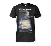 JIANGNANYAN Paul Walker 1973 2013 See You Again Thanks for The Memories Tshirt Men, Noir, M