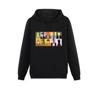 JIANGPANGUANLAN Wes Anderson Characters Movies Film Men Hoodies Unisex Tee Black Pullover Sweatshirts L