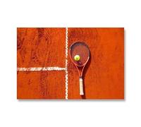 JIANGSHANDAIYOUCAIREN Tennis beat ball impression sur toile moderne Sports décoration murale salon poster sans cadre-C_40x50cm