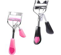 Jiangshaoshuai Lot de 2 peignes à cils, peigne intégré, en acier inoxydable, convient pour les filles qui aiment les cils (couleur aléatoire)