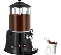 JIANGSS 5 litres 1,3 gallons de Boissons Chaudes à préparation Rapide, Distributeur Automatique de Chocolat Chaud, Machine de trempe de Chocolat à réglage 30~90 ℃, Plus Chocolat Chaud, café,Noir