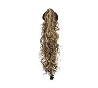 jianguohairsss Ponytail Extension Claw Clip Ponytail,30 Inch Black Pony tail for Women Long Curly Wavy Hair Extensions Synthetic Hairpiece for Daily Party Use(86H10)