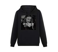 JiangXiaoYu David Guetta Dangerous Casual Men Hoodies Unisex Tee Black Pullover Sweatshirts L