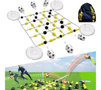 JIANGYUXINLI Appareil d'entraînement pour Gardien de But | Panneau de déviation de Football Portable | Angles RéFraction à 360° | pour Exercices Gardien But Vitesse Et PréCision