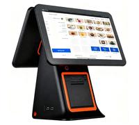 JIANGYUXINLI Double Ecran Caisse Enregistreuse Tactile Système POS | 15.6 Pouces Ecran Tactile Caisse Intelligente Tout-en-Un avec Imprimante Thermique | pour commerces et Restaurants