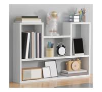 JIANGZAI Bibliothèque Simple，Stockage Multicouche, Bureau Extensible, adapté à Une variété de scénarios(White,90 * 20 * 70cm/35.4 * 7.9 * 27.6in)