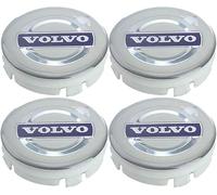 JIANGZP 4 Pièces Cache Moyeux pour Volvo XC90 2015-2023 64mm, Cache Moyeux Cache de Roue Centrale Auto Cache Moyeu Central de Jante avec Logo,B