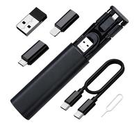 JiangZShangM Kit Adaptateur USB vers C 6 en 1 avec Connecteur Micro pour Smartphone, Tablette et Appareils USB C, Multi USB Auf C Adapter Set, Adapter Set Multi Datenkabel, TYP C
