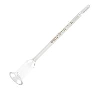 JiangZShangM Vinomètre en Verre 0-25 pour Vin et Bière, Alcoomètre 0-25 de Précision, Densimètre Solide pour Vinification Maison et Bière Artisanale, Mesure Fiable du Taux d’Alcool