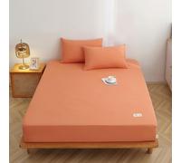 JIANINGHOME Drap-Housse entièrement élastique 180x220 Drap Housse Extensible Respirant Doux pour Protège Matelas Épais