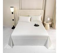 JIANINGHOME Drap Plat 180x245cm Blanc Drap Plat 2 Personnes