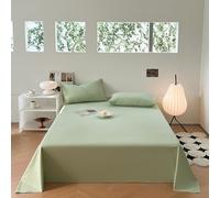 JIANINGHOME Drap Plat pour 1 Personnes 200x230cm Drap Plat Super King Size Coton, Respirant et résistant à la décoloration, Infroissable, qualité hôtelière