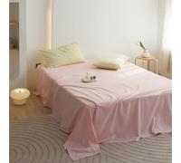 JIANINGHOME Drap Plat pour 1 Personnes 200x230cm Drap Plat Super King Size Coton, Respirant et résistant à la décoloration, Infroissable, qualité hôtelière