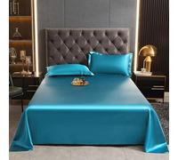 JIANINGHOME Parure de Lit Satin 230x250cm/3pcs,Parure de lit - Literie Luxueuse, Douce et rafraîchissante, Drap Plat