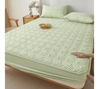 JIANINGHOME Protège Matelas Imperméable 180x200 Drap-Housse matelassé La Microfibre Douce s'adapte Parfaitement