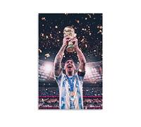 JIANJIE Poster Messi Champion Dream Come True - Impression sur toile - Motif chèvre de football - Grand chelem - King of the Ball