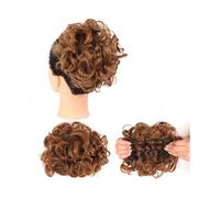 jianjunchaling Chignon bouclé avec Clips for Extension de Queue de Cheval, Perruque synthétique Hair Ponytail for Women Girls(Light Auburn)