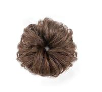 jianjunchaling Chouchous en Cheveux synthétiques, élastique, Chignon décoiffé, Chignon Donut, Queue de Cheval, Usage Quotidien Hair Ponytail for Women Girls(Light Brown)