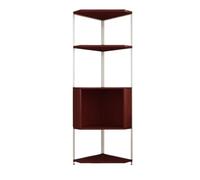 jianjunchaling Meuble d'angle Triangulaire Multicouche en Bois Massif, étagère d'angle, bibliothèque, Salon pour Bureau Maison et École(Red,Small)