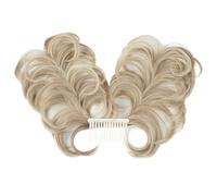 jianjunchaling Postiche synthétique en Chignon décoiffé avec Peigne latéral et Clip en Chignon Naturel, Lisse, Polyvalent et réglable, for Femme Hair Ponytail for Women Girls(Dirty Blonde)