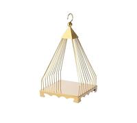 jianjunchaling Support à gâteaux en métal à 1/2/3 niveaux, plateau à fruits, assiette à Dessert for fête, tour d'exposition de cupcakes for anniversaire, mariage, thé de l'après-midi(Gold,Large)