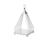 jianjunchaling Support à gâteaux en métal à 1/2/3 niveaux, plateau à fruits, assiette à Dessert for fête, tour d'exposition de cupcakes for anniversaire, mariage, thé de l'après-midi(Silver,Small)