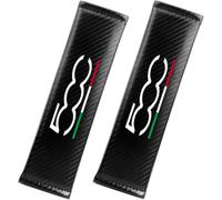 JianJunSuper 2 Pièces Voiture Protège Ceinture de Sécurité Coussin pour Fiat 500 500C 500X 500L,Coussinet Doux et Confortable pour Ceintures de SéCurité Voiture Accessoires