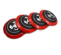 JianJunSuper 4 Pièces Capuchons Centraux de Moyeu de Voiture pour Abarth 133mm,ABS Matériel Cache de Roue Centrale Accessoires de Voiture