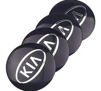 JianJunSuper 4 Pièces Capuchons Centraux de Moyeu de Voiture pour KIA Cerato Sportage R K2 K3 K5,ABS Matériel Cache de Roue Centrale Accessoires de Voiture