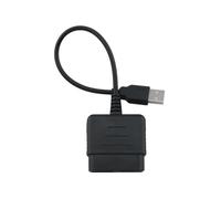 JianLing Convertisseur de manette de jeu PS2 vers USB - Adaptateur à extrémité unique - 46 mm - Câble d'extension pour console PS3 et appareils PC - Noir