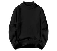 JIANROU Pull Homme Hiver Chaud Léger Et Doux Pullover,Pull Cachemire Homme Col Roulé Pull Brodé Personnalisé Pull Col Roule Laine Pull Col Roule Polo en Cachemire Homme