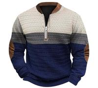 JIANROU Sweat Homme Manches Longues Sweatshirt Pull Top Décontracté Automne Hiver Léger Personnaliser des Sweat Basique Classique Confort Pullover