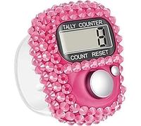 JIANSHUILIAN Compteur de doigts électronique, clicker numérique portable avec affichage réinitialisable, mini compteur de tours pour golf, athlétisme, sport, salle de ym, accessoires de