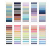 JIANTA 2000 Pièces Marque Page Adhesif, 10 Styles Transparent Onglets D'Index, Index Tabs, Notes Autocollantes Colorées, Marqueurs Adhésifs Sticky Tabs pour la Maison/École/Bureau
