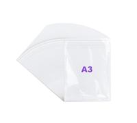 JIANTA Lot de 100 sacs en cellophane transparent A3-31 cm x 42 cm | OPP Pochette Auto-adhésifs - Pour œuvres d'art A3/photos/cartes/impressions - Sacs d'emballage solides et épais