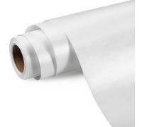 JIANTA Papier Cadeau Blanc, 43cm x 10m Papier Cadeau Bouquet, Papier Emballage Bouquet Fleur, Papier Cadeau Mariage Noble pour Anniversaire, Cadeau d'Adieu, Décorations de Cadeaux de Fête