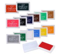 JIANTA Tampons Encreurs, 16 Couleurs Tampons Encreurs Colors de Grande, Coussins Encreurs, Encre Tampon pour Loisirs Créatifs, Scrapbooking, Artisanat, Craft Stamps