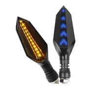 JIANYISR Clignotant Moto Pour Y&amaha Pour YZF R6 1999-2013 2014 2015 2016 Clignotants moto Feu arrière(1 pair yellow blue)