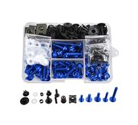 JIANYISR Jeu De Vis Et Écrous pour Suzu&ki pour SV1000S pour SV650 pour SV650S pour SV650X Un Ensemble De Boulons De Carénage M6 M5 Kit De Fixations De Carrosserie Vis Écrou(Blue)
