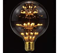 JIAO Ampoule de feu D'artifice, 3W Ampoule Étoilée Rétro E27 Base Vintage Edison Dimmable Ampoule LED Fée Feu D'artifice Ampoule Décorative Ampoules LED (G95)
