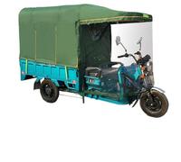 JIAOCKJIAO Bâche de Protection pour Tricycle Cargo, Housse de Protection Intégrale pour Cadre de Tricycle avec Rideaux Latéraux, Bâche pour Tricycle Cargo À 3 Roues(Green,39x29in/100x75cm)