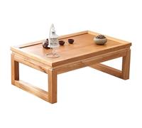 JIAOCKJIAO Table Basse en Bois Tatami, Table À Thé Japonaise de Style Tatami, Petite Tables À Monter Soi-même pour Baie Vitrée, Balcon, Chambre, Bureau(Brown,31x20x12in/80x50x30cm)