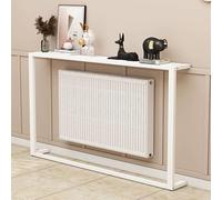 JIAOCKJIAO Tablette Radiateur en Métal, Console de Rangement À Placer Au-Dessus du Radiateur, Longue Table D'appoint pour Radiateur À Placer Derrière Le Canapé(55x33in/140x85cm)